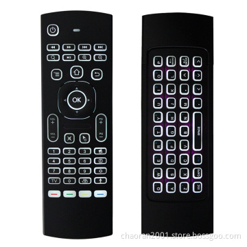 MX3 Backlit Air Mouse Smart Remote Control 2.4G RF Wireless Keyboard Voice Microphone Pro Android TV Box